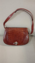 Borsa anni ’70 in pelle effetto cocco