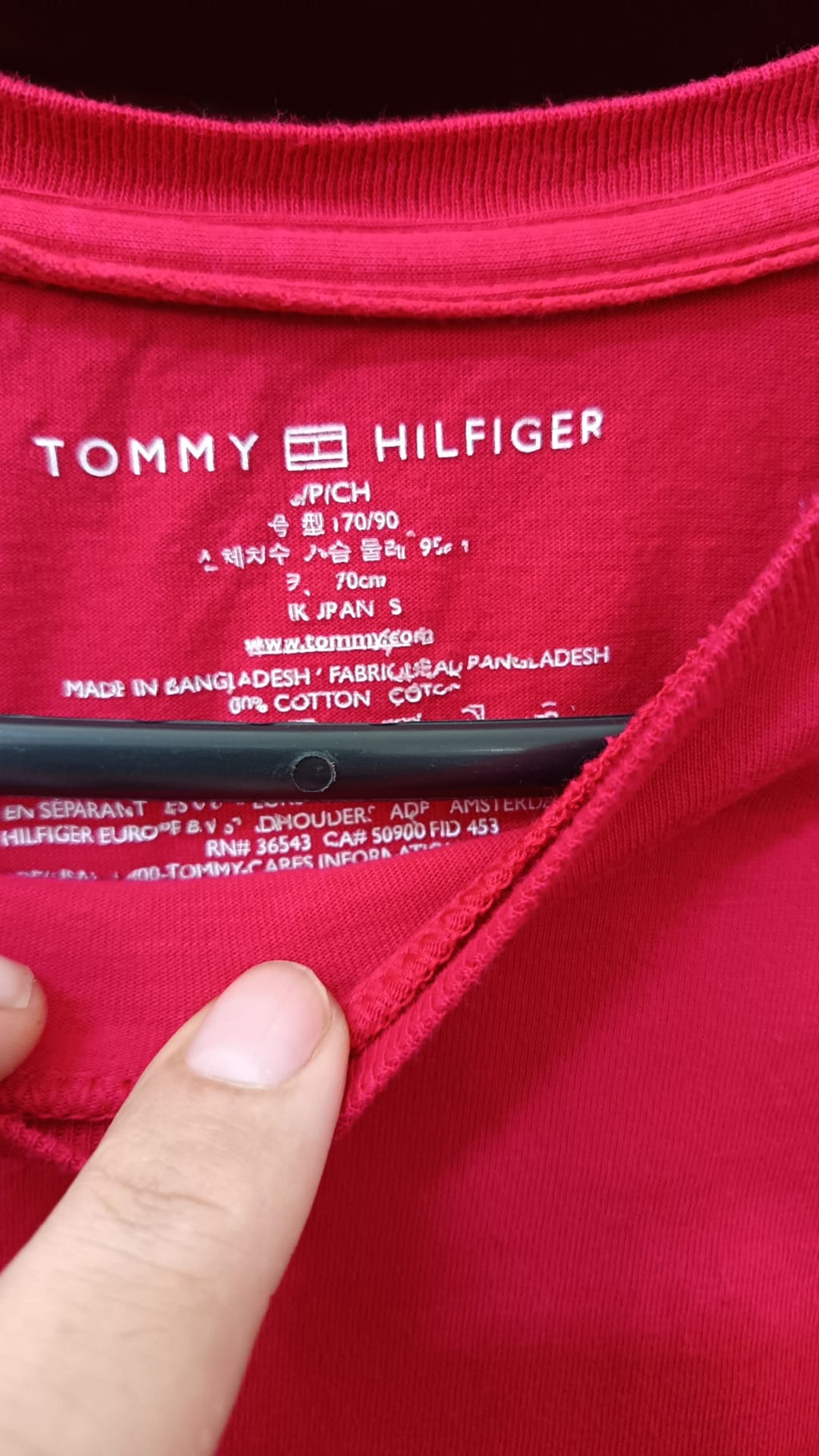 T-shirt Tommy Hilfiger rossa