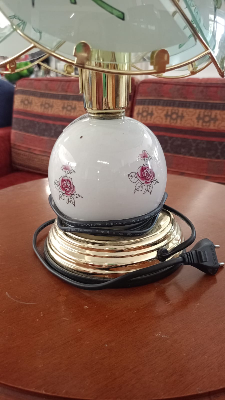 Lampada vintage con orologio