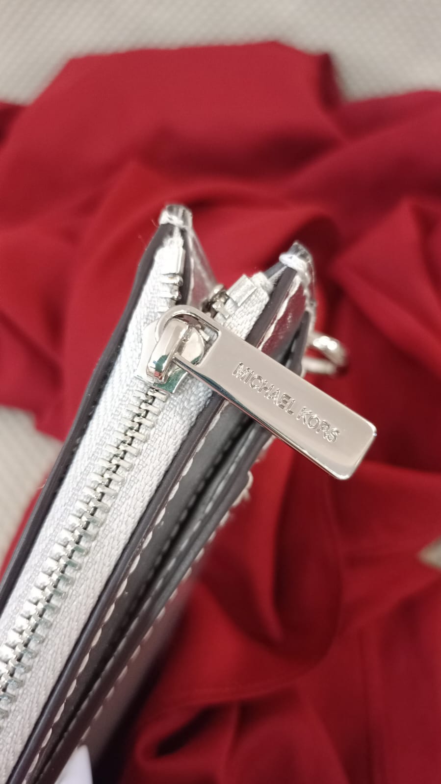 Porta carte/spicci Michael Kors in pelle laminata