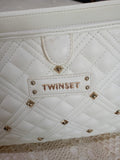 Borsa Twin Set in ecopelle bianca trapuntata