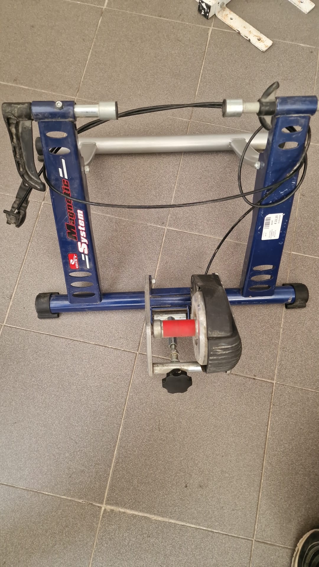 Rullo per allenamento indoor biciclette