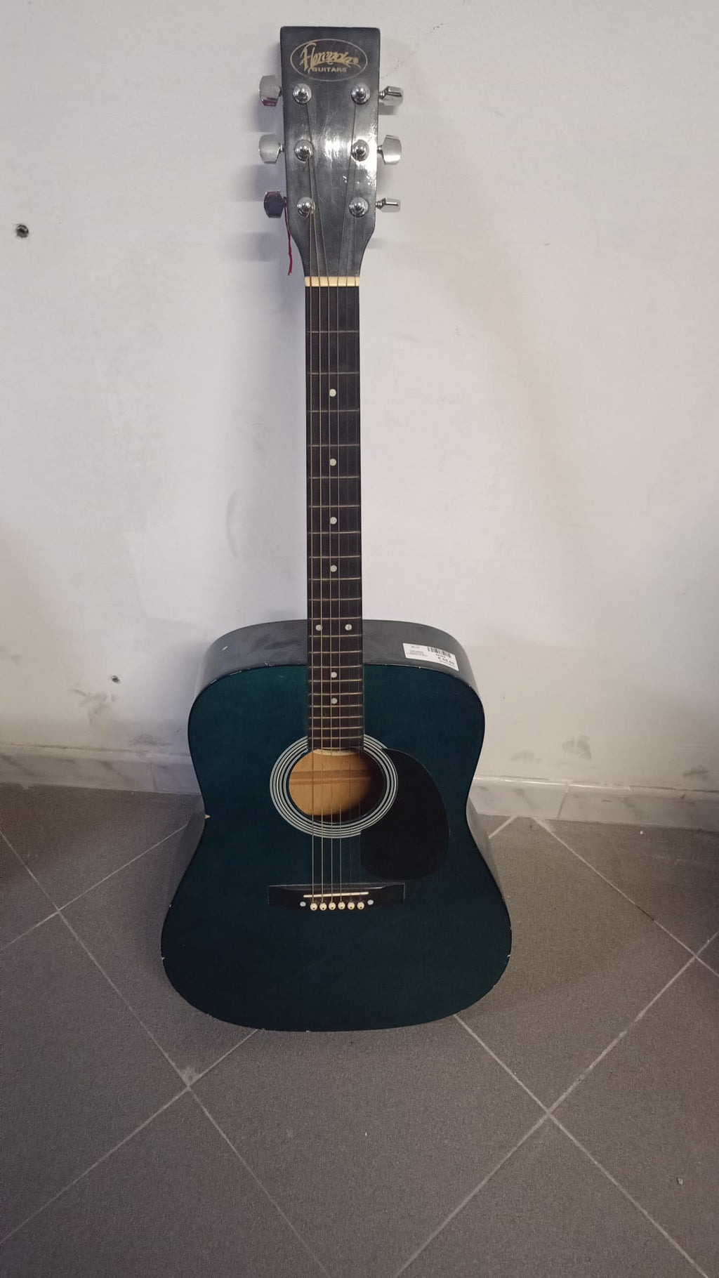 Chitarra acustica Florentia blu