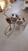 Bicicletta porta vasi in ferro battuto