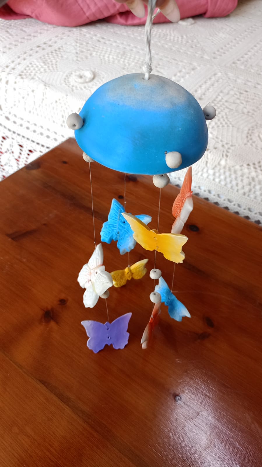 Scacciapensieri in ceramica con farfalle