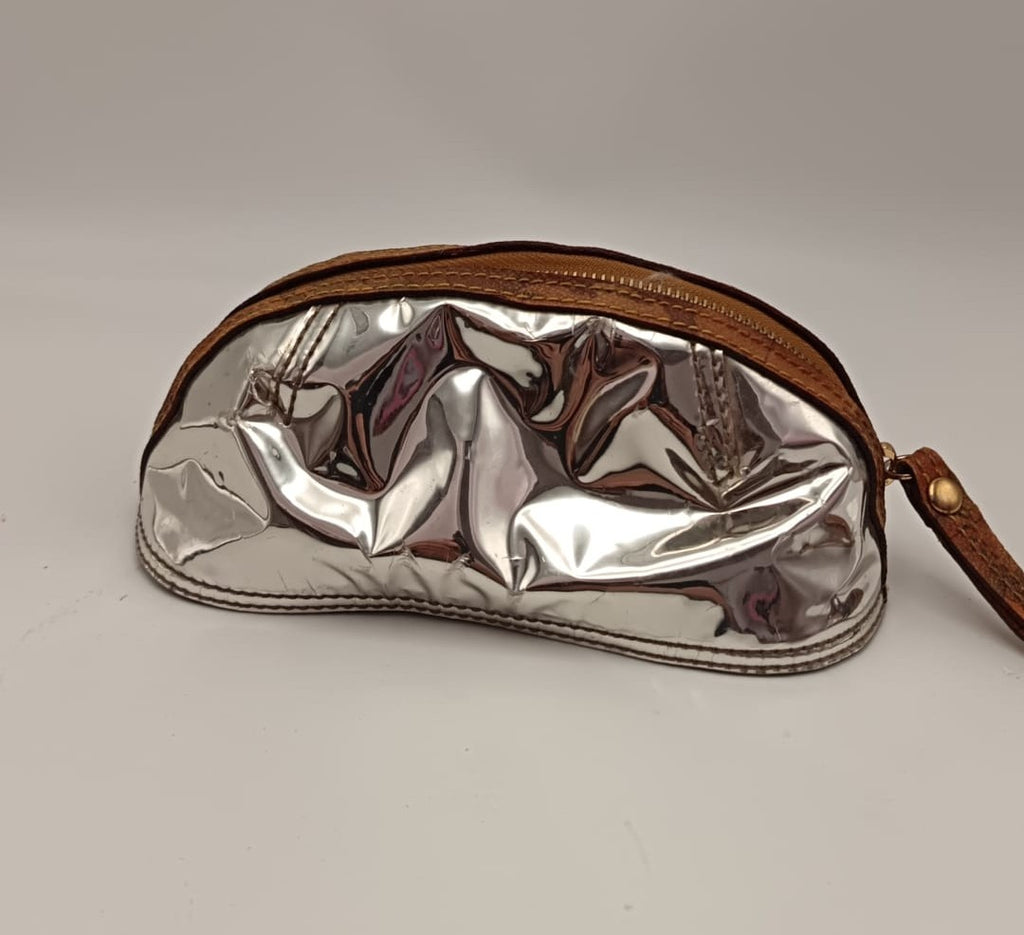 Pochette argentata da donna