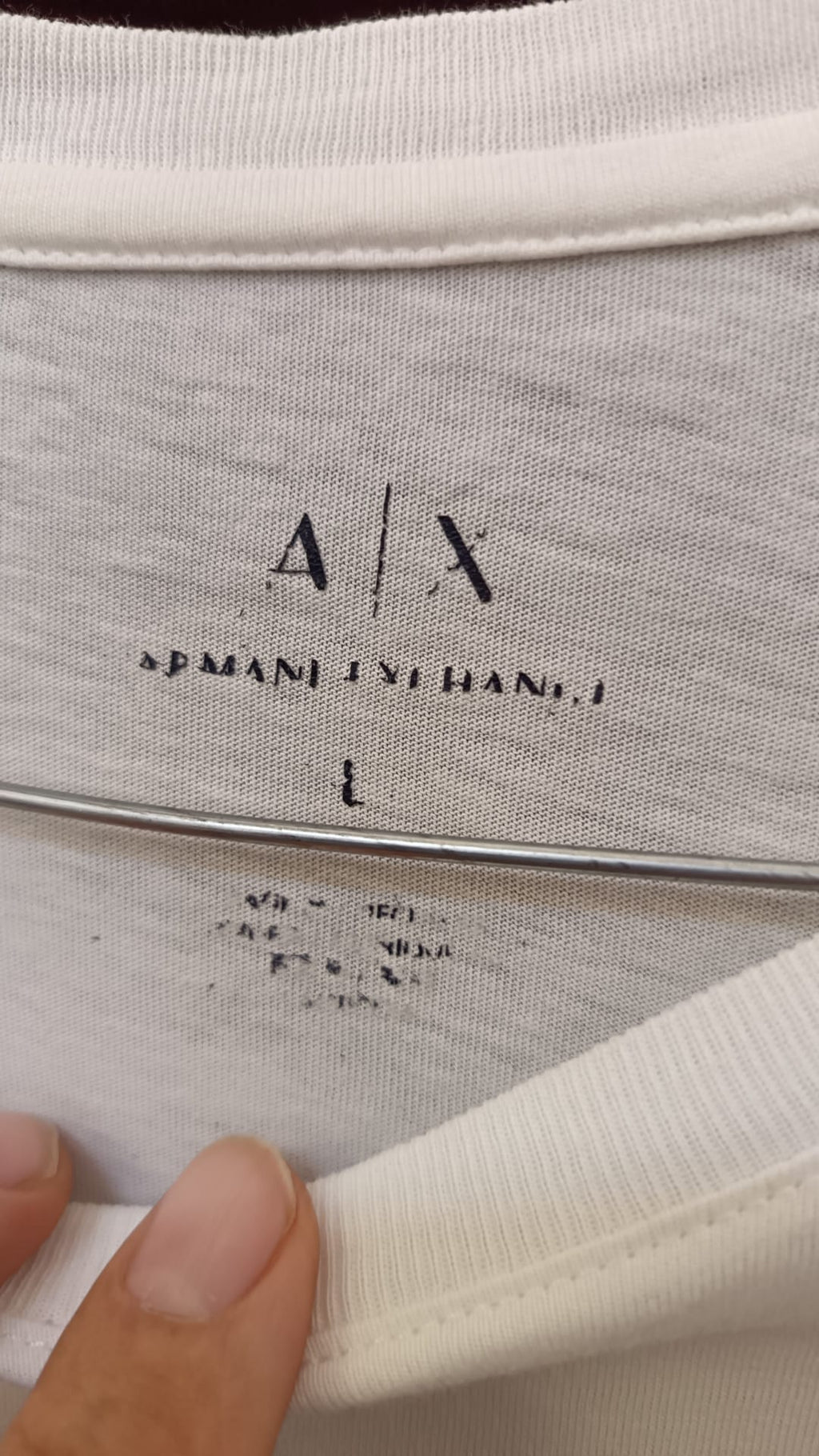 T-shirt bianca Armani
