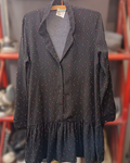 Vestito da donna nero a pois