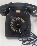 Telefono in bachelite nero Vintage
