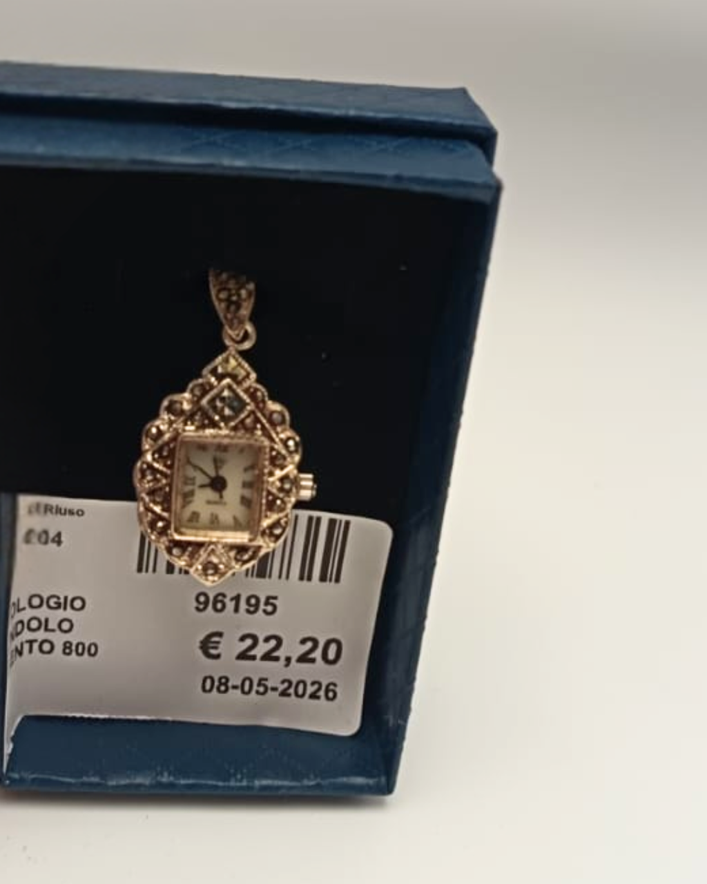 Orologio ciondolo dorato