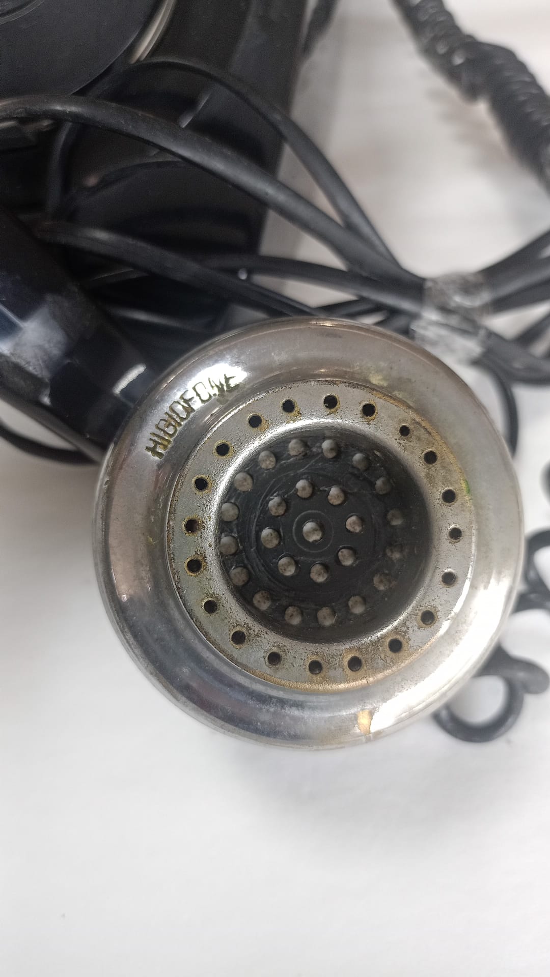 Telefono in bachelite nero Vintage