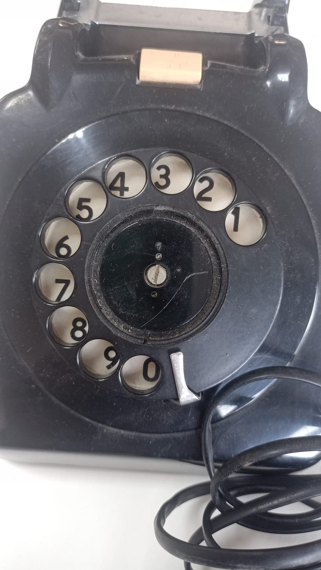 Telefono in bachelite nero Vintage