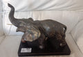 Elefante in ceramica argentato