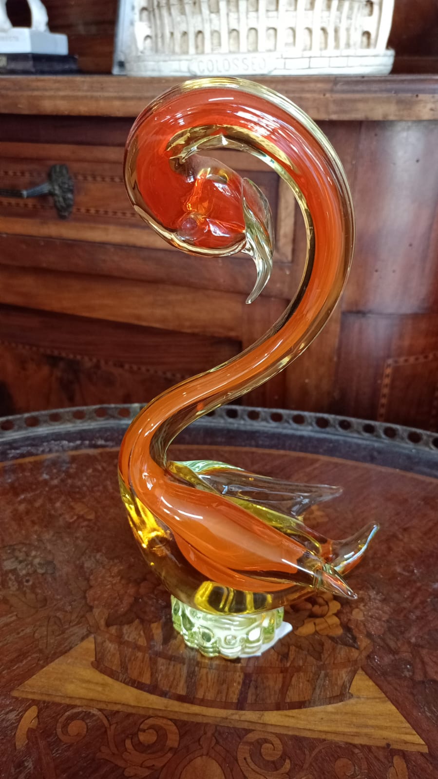 Cigno di vetro di Murano