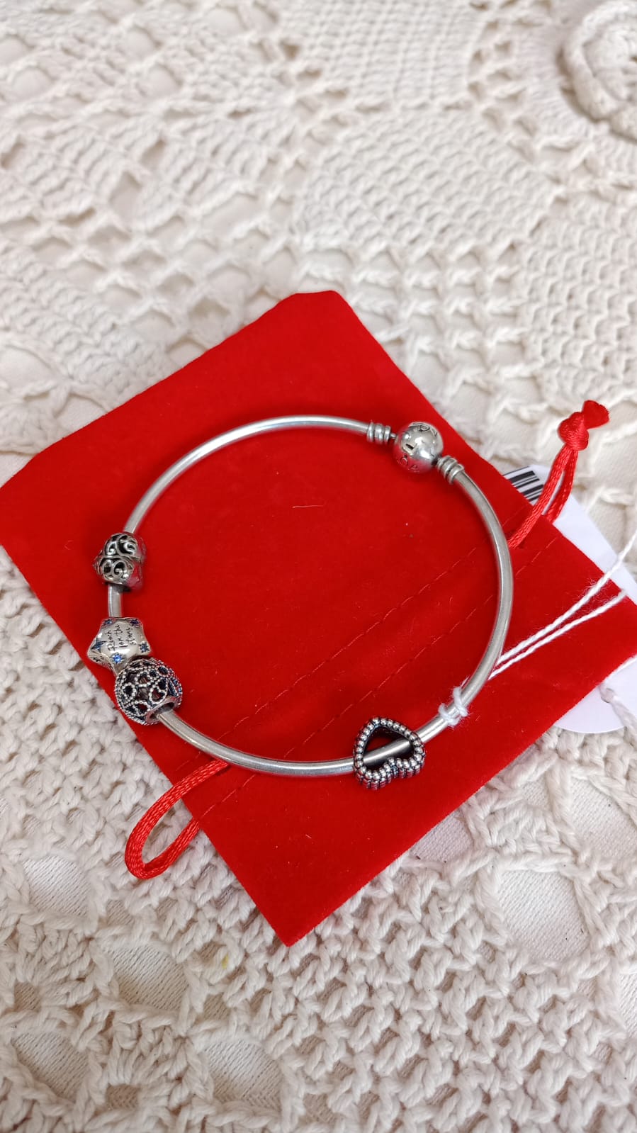 Bracciale Pandora con 4 charms