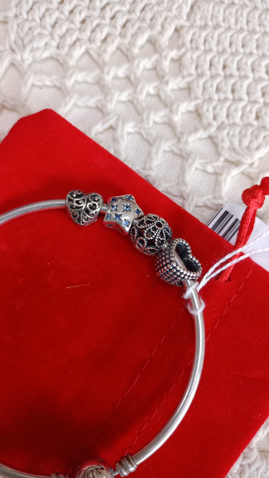 Bracciale Pandora con 4 charms