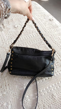 Borsa modello postina pelle nera