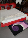 Letto design Flou modello Marilyn in ecopelle rossa