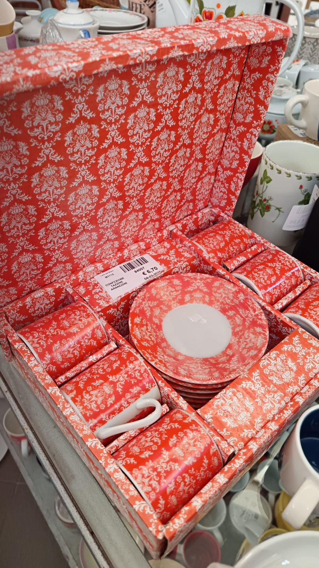 Set da Caffè rosso