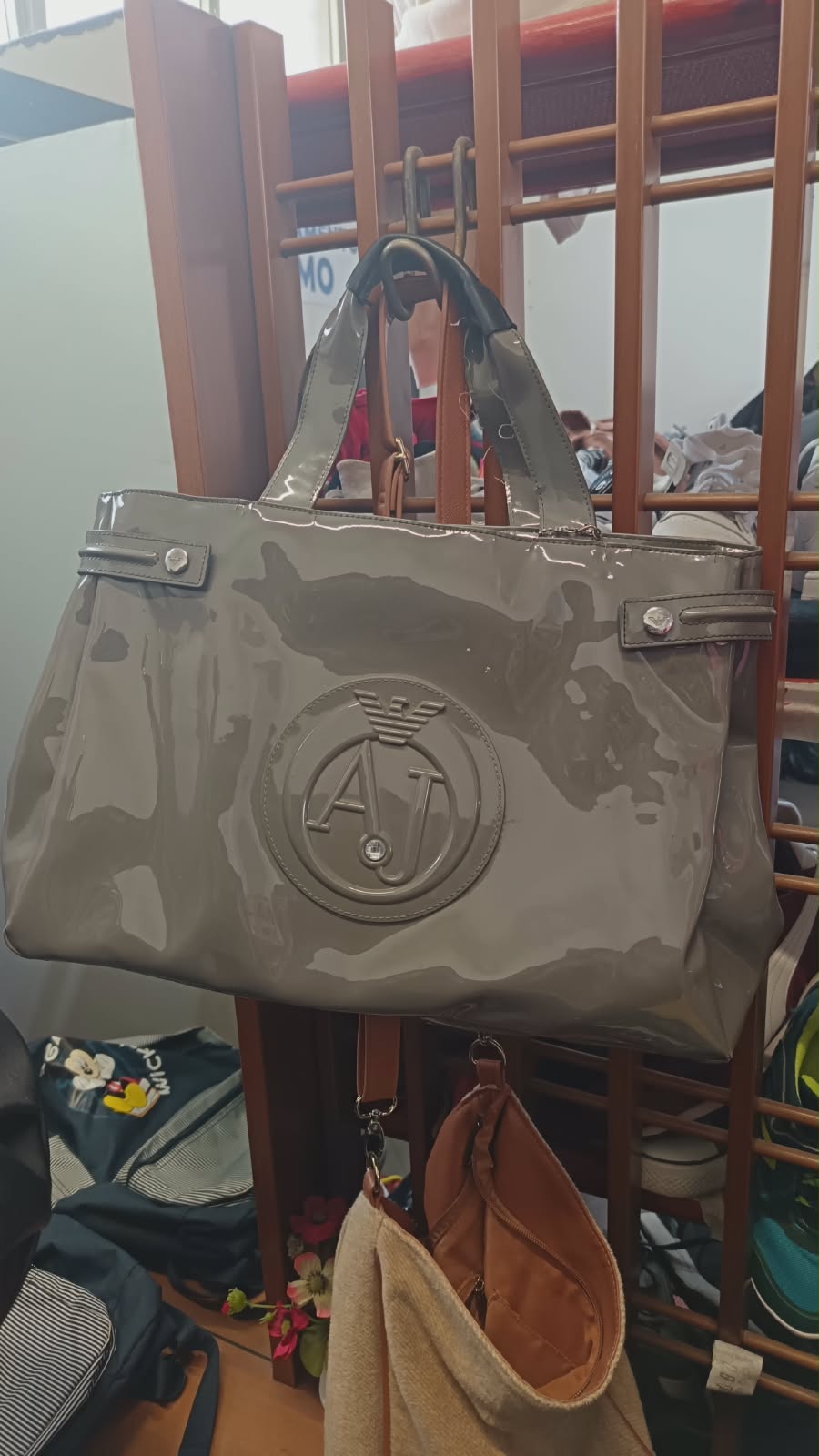 Borsa grigia lucida - Armani Jeans