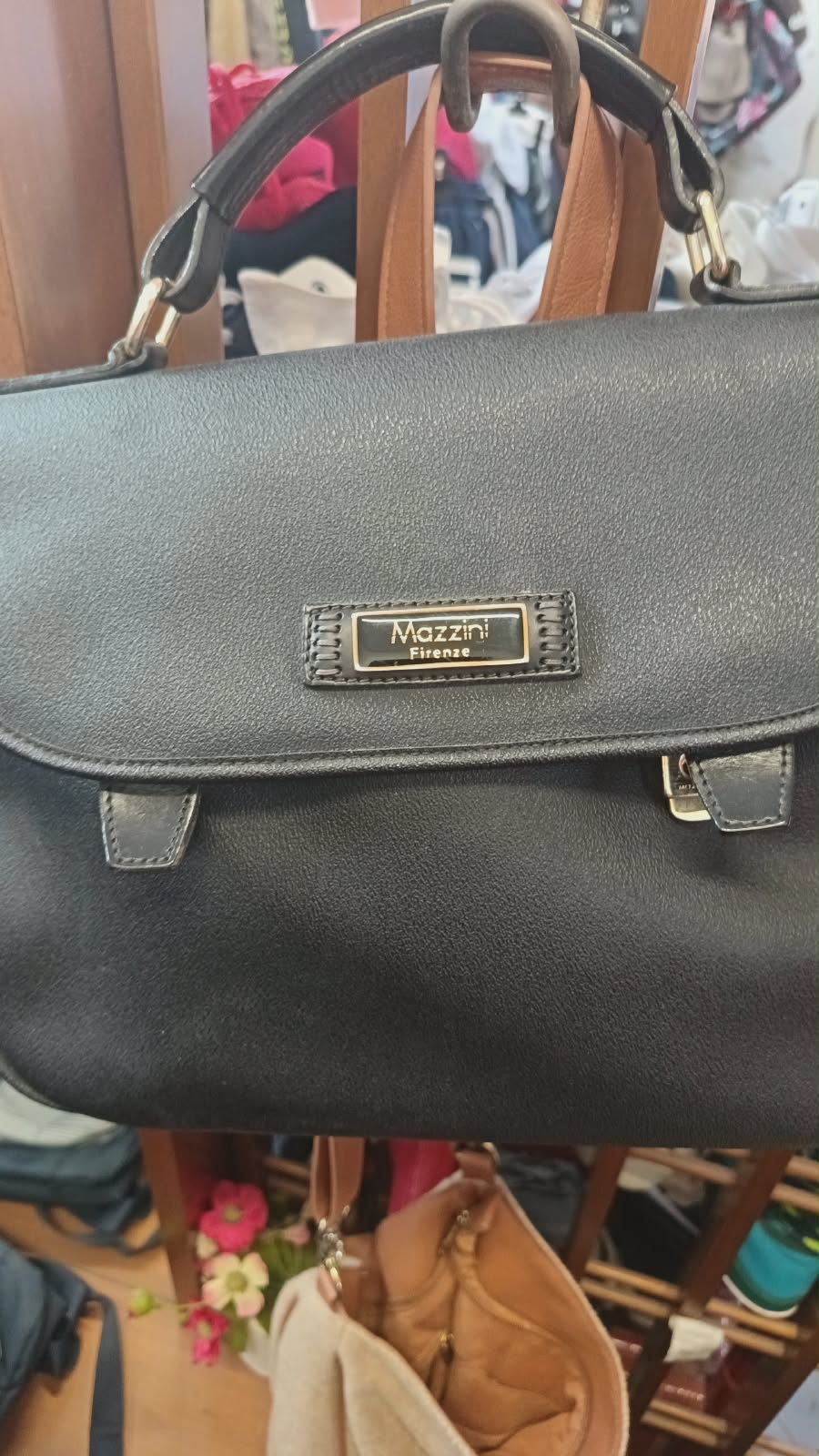 Borsa in ecopelle blu - Mazzini