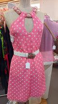 Vestito Moschino rosa e bianco
