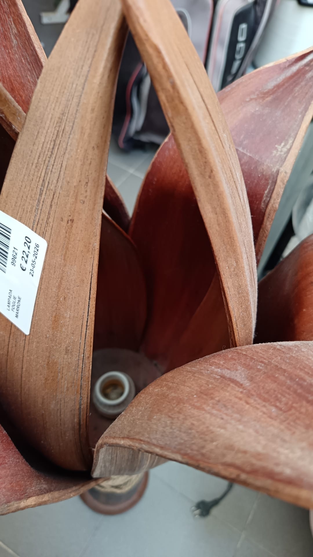 Lampada a forma di pianta