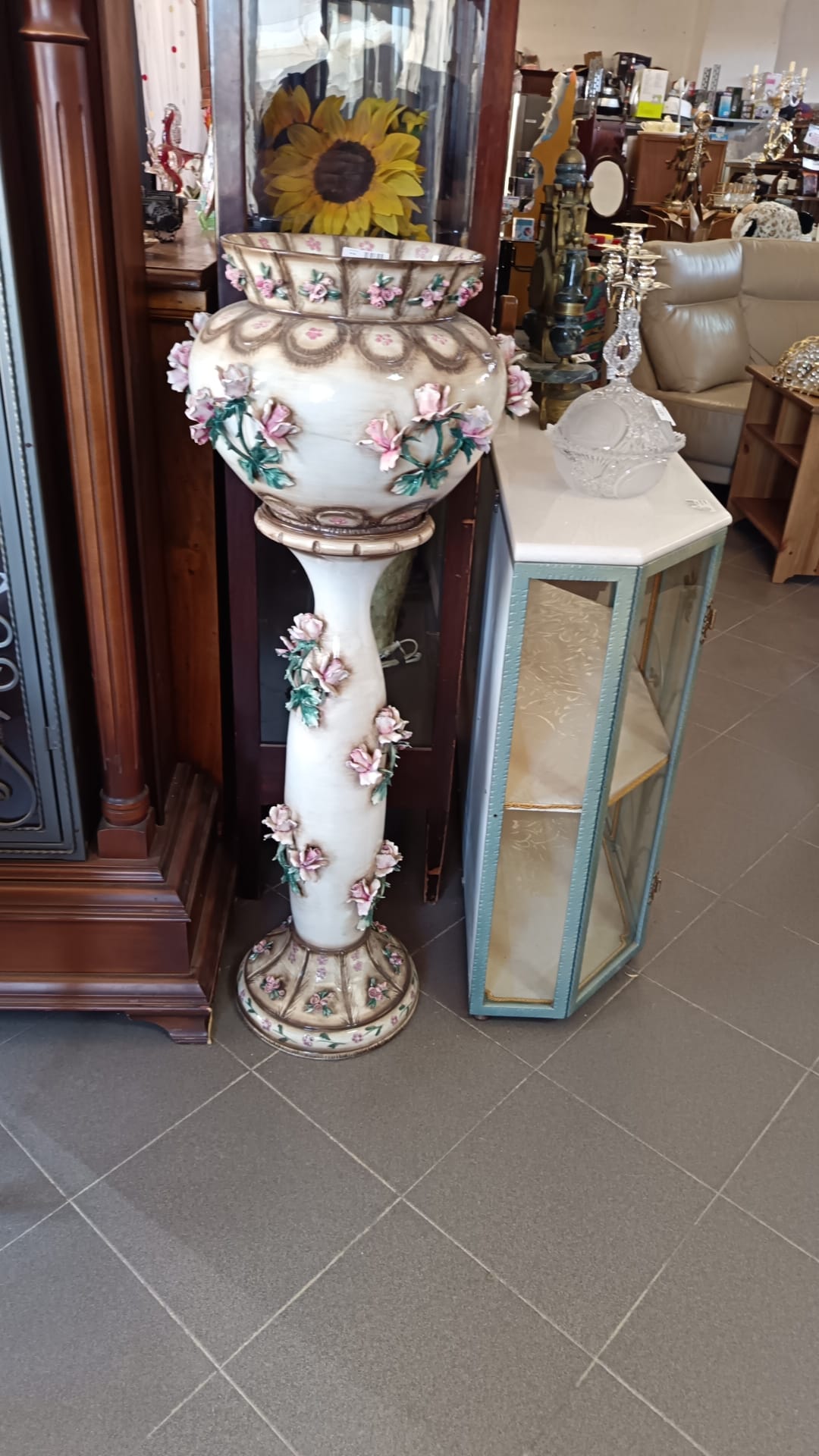 Vaso Capodimonte a colonna