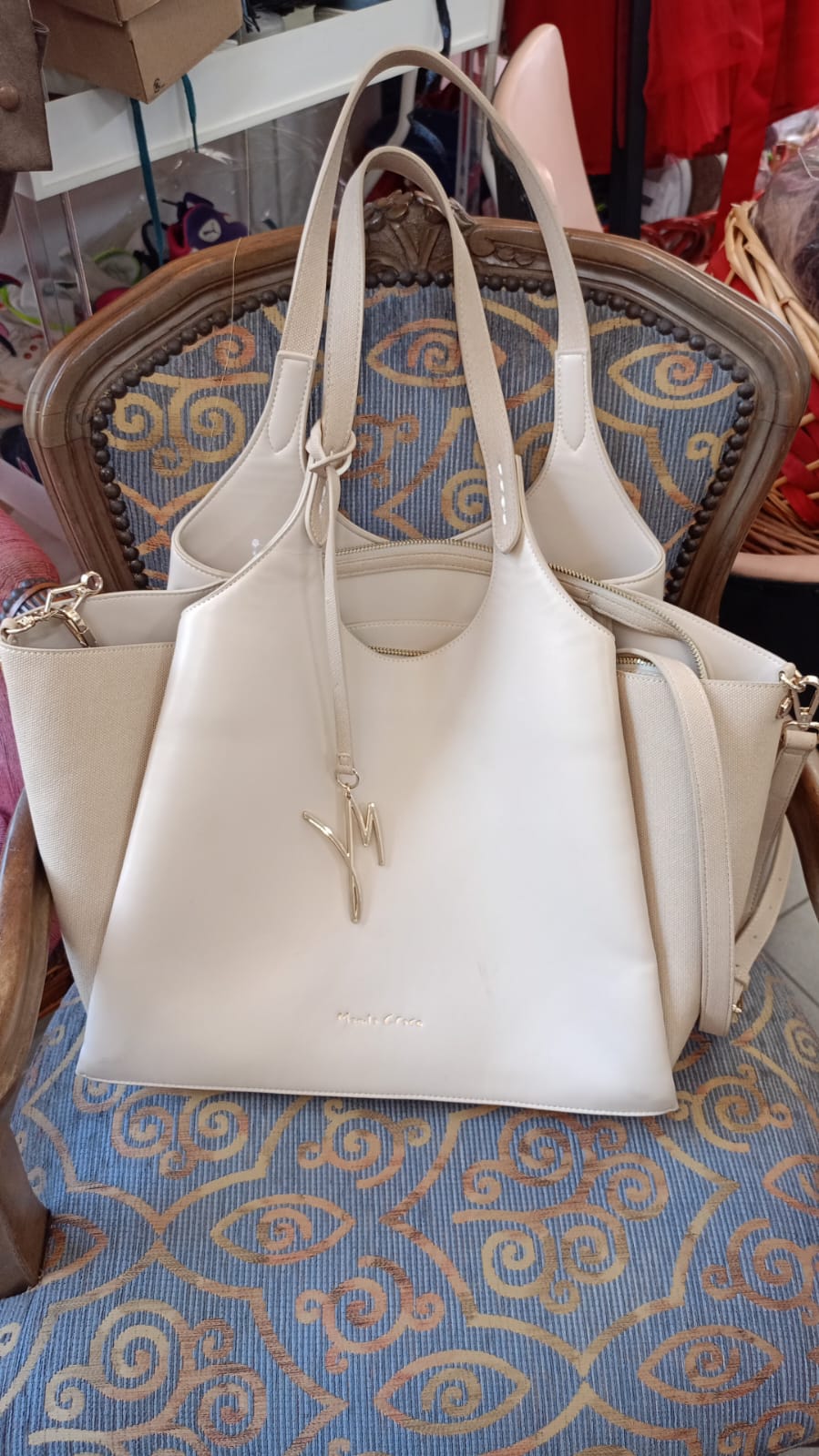 Borsa shopper Manila Grace beige