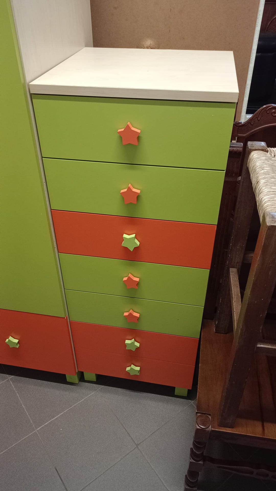 Armadio da cameretta con settimino
