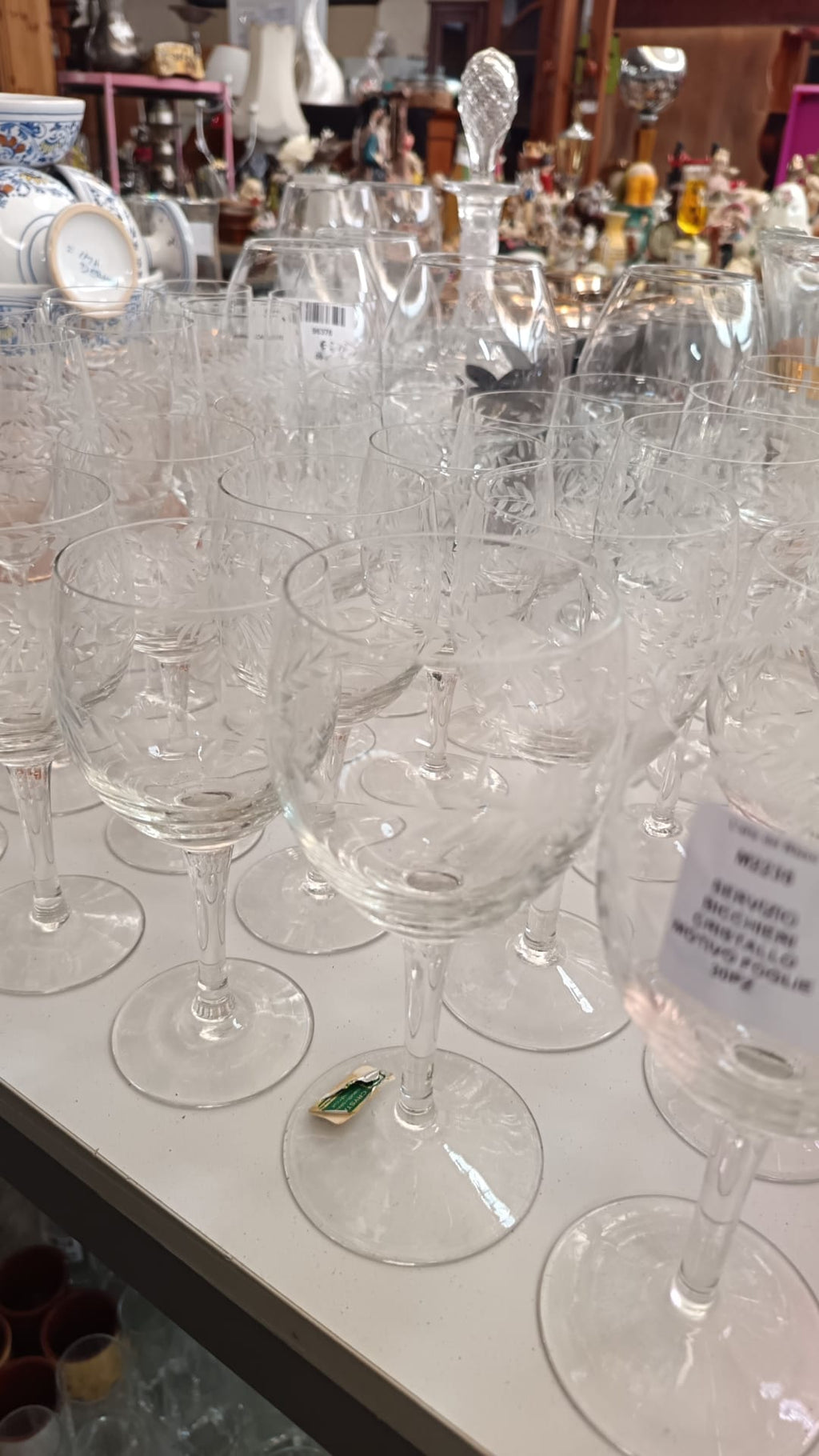 Servizio bicchieri cristallo 30 pezzi