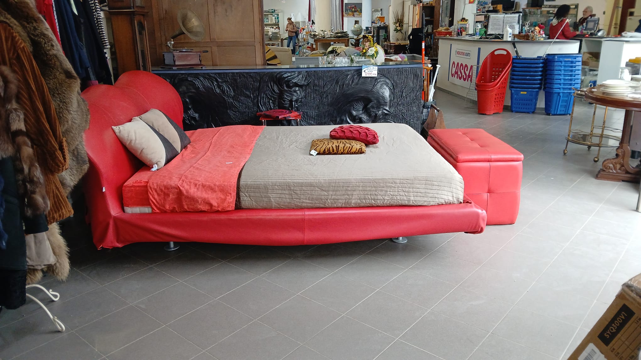 Letto Flou modello Marilyn in pelle
